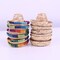 6pcs Mini Straw Hats Wine Bottle Cover for Bottles Mexican Decorations Tiny Sombrero Hats for Fiesta Party Cinco de Mayo Supplies (3.3")